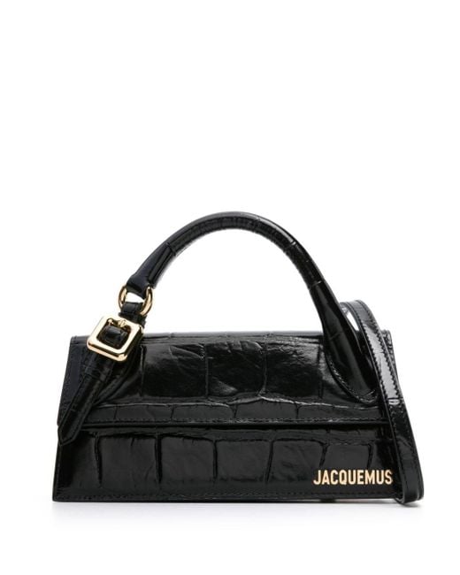 Jacquemus Black Le Chiquito Long Leather Top-handle Bag
