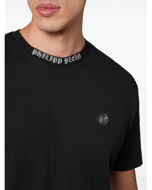 Philipp Plein Black T-shirt Logo for men