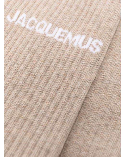Jacquemus Natural Logo Socks for men