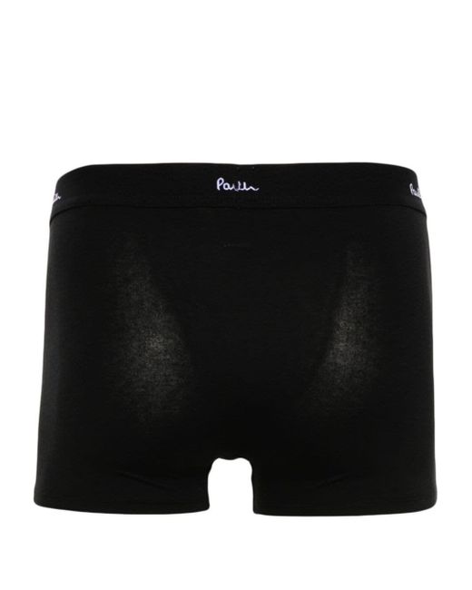 Paul Smith Black Logo-waistband Jersey Boxers (pack Of Three) for men