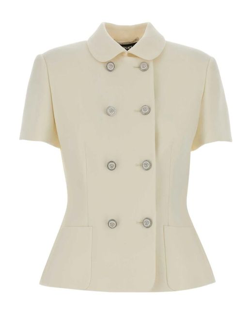Versace Natural Double Wool Crêpe Jacket