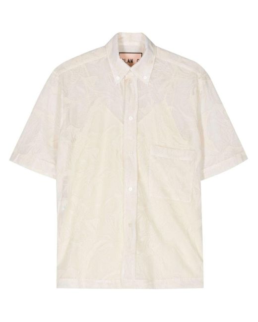 Plan C White Shirt With Embroideries