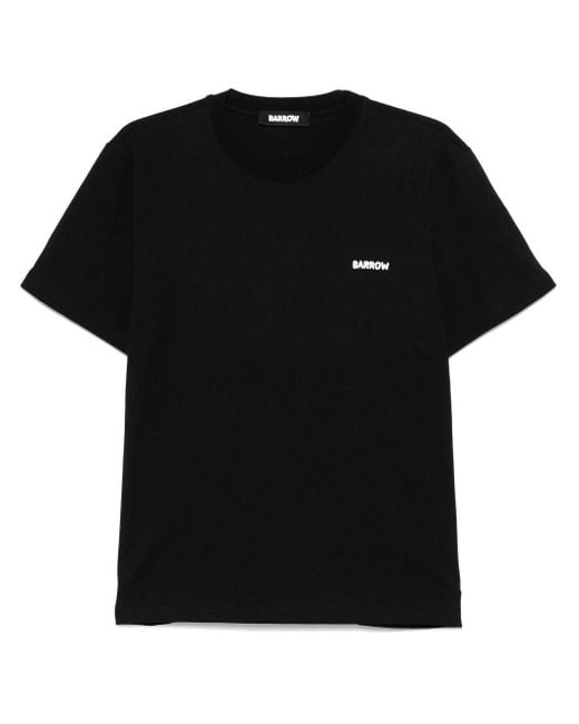 Barrow Black Cotton Jersey T-shirt