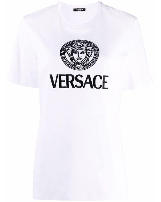 black and white versace shirt