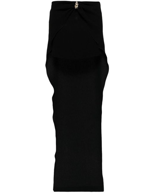 Blumarine Black Asymmetrical Skirt