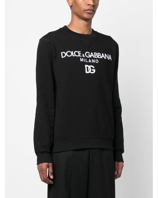 Dolce and gabbana hot sale black sweatshirt