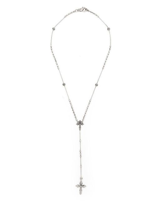 Emanuele Bicocchi Metallic 'gothic Rosary' Necklace for men