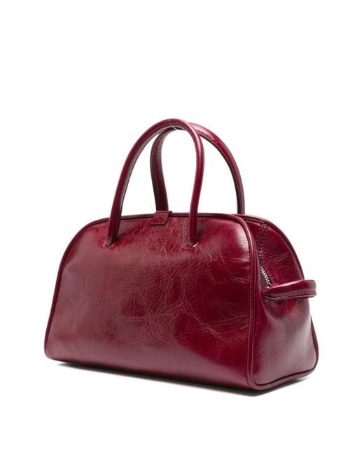Jacquemus Purple Top-Handle Knot-Detail Bag