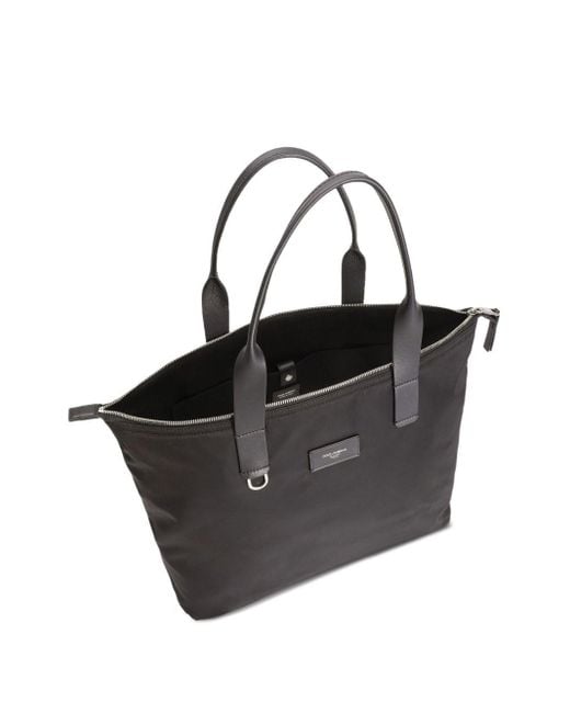 Dolce & Gabbana Black Tote Bag With Logo Plaque for men