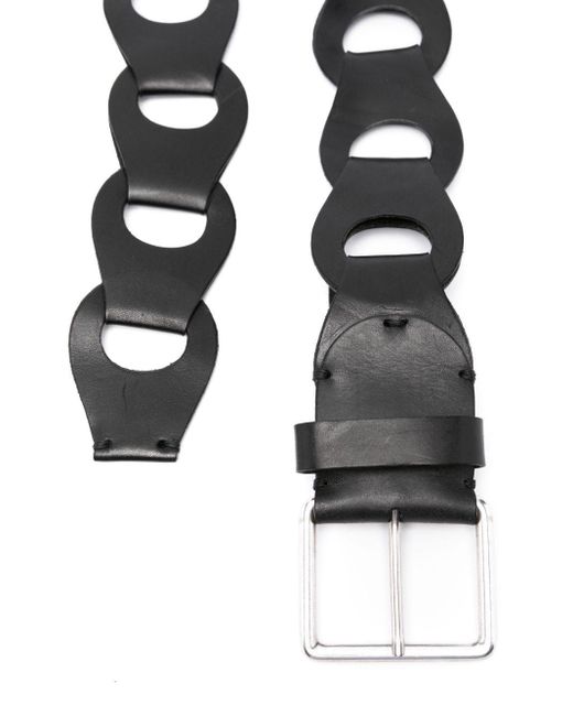 P.A.R.O.S.H. Black Leather Belt