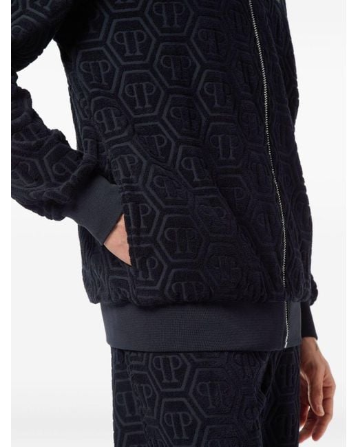 Philipp Plein Blue 'monogram' Jacket for men
