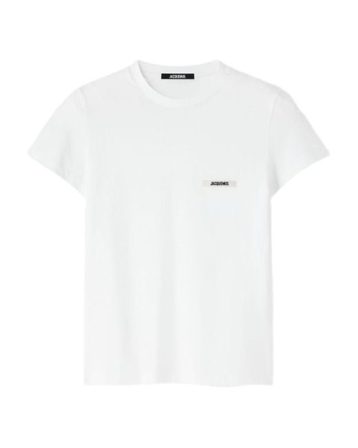 T-Shirt Con Applicazione-Donna di Jacquemus in White