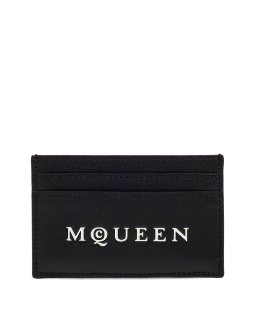Portacarte di Alexander McQueen in Black da Uomo
