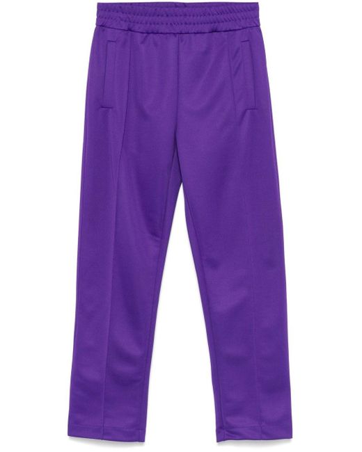 Pantaloni Sportivi Con Logo di Palm Angels in Purple da Uomo