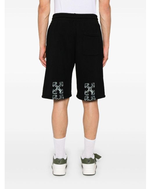 SHORTS 'SPRAY ARROWS' di Off-White c/o Virgil Abloh in Black da Uomo