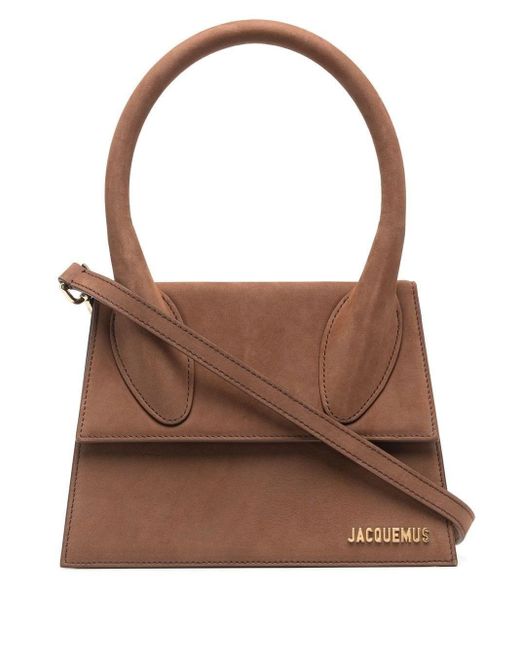 brown suede le chiquito clutch