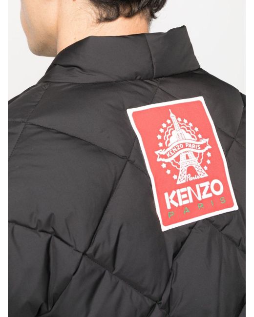 KENZO Black Coats for men