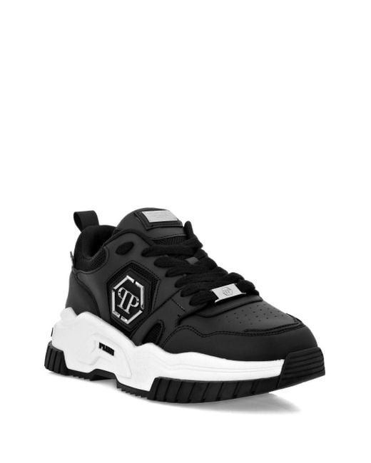 Philipp Plein Black 'predator Hexagon' Sneakers for men