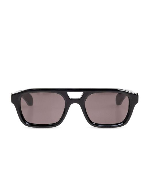 Occhiali Da Sole Squadrati di Alexander McQueen in Black da Uomo