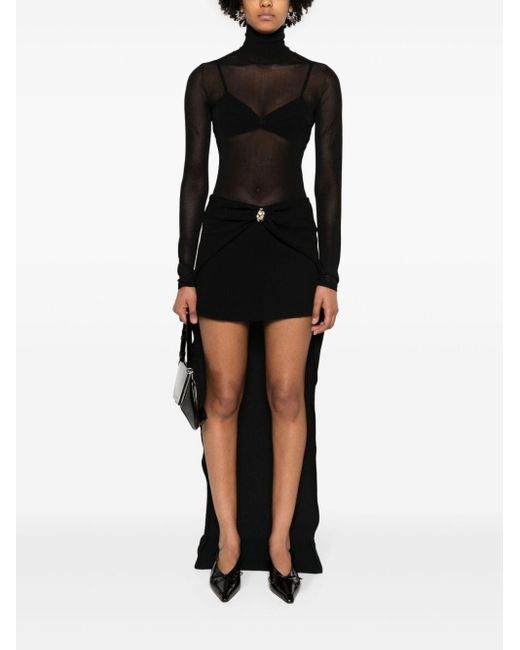 Blumarine Black Asymmetrical Skirt