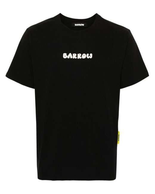 Barrow Black Printed T-shirt for men