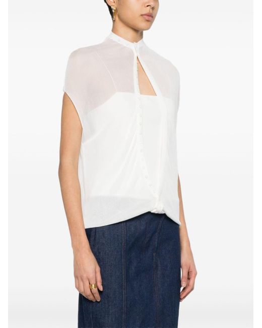 Jacquemus White Tank Top With Blouse