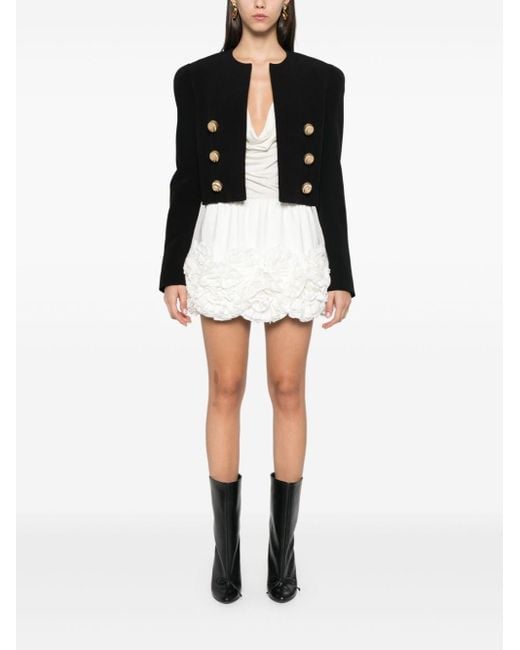 ジャケット BALMAIN 'Chiocciola' button short jacket Black Balmain 'Chiocciola' Button Short Jacket in Black | Lyst