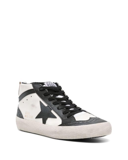 Golden Goose Deluxe Brand White Mid-star High-top Sneakers