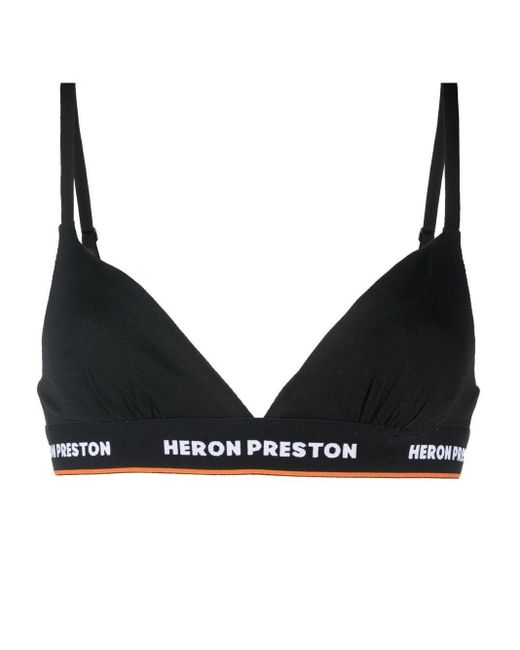 Heron Preston Logo-underband Bra in Black