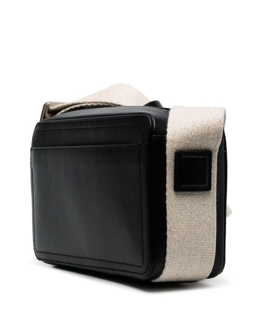 Jacquemus Black Le Cuerda Horizontal Brand-plaque Leather Cross-body Bag for men
