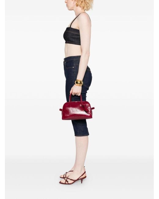 Jacquemus Purple Top-Handle Knot-Detail Bag