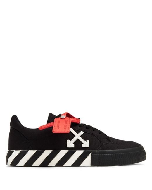 Off-White c/o Virgil Abloh Black Vulcanized Low-top Sneakers