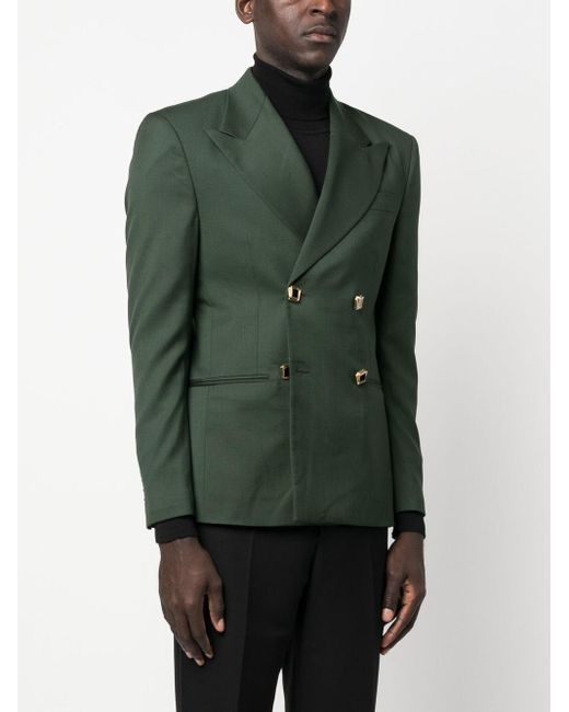 Canaku Green Double Breast Blazer Jacket for men