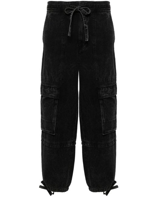 Isabel Marant Black Ivy Cotton Cargo Trousers