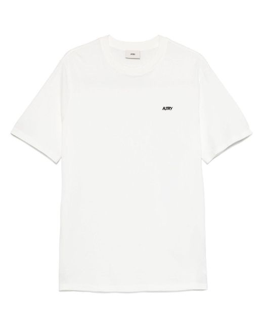 T-SHIRT IN JERSEY DI COTONE di Autry in White
