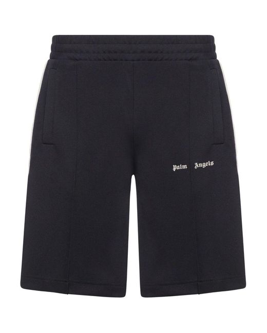 Palm Angels Blue Bermuda Logo for men