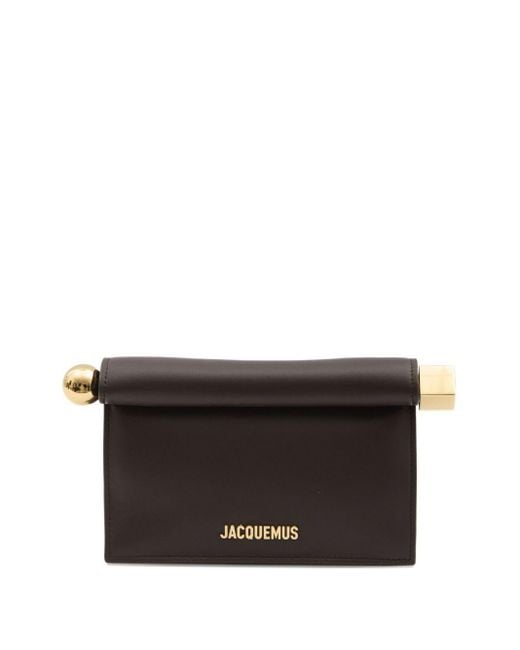 Clutch Rond Carré Piccola-Donna di Jacquemus in Black