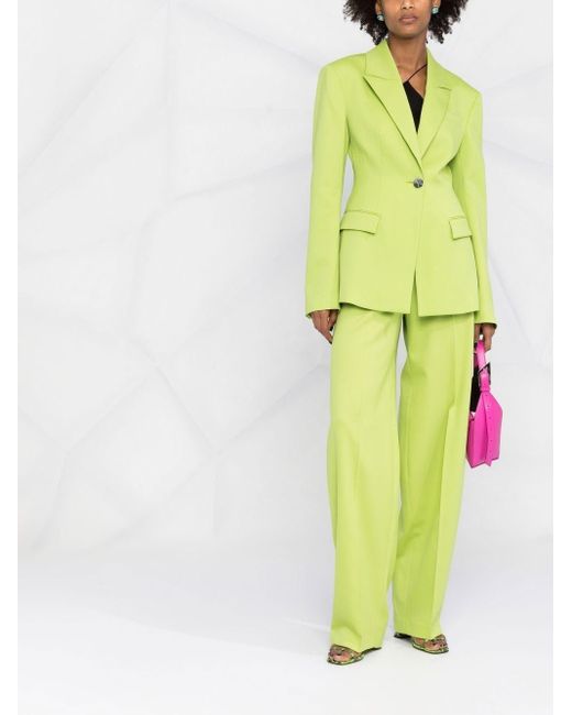The Attico Gabardine Wool Blazer Jacket 