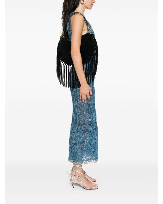 Isabel Marant Black Oskan Moon Small Bag