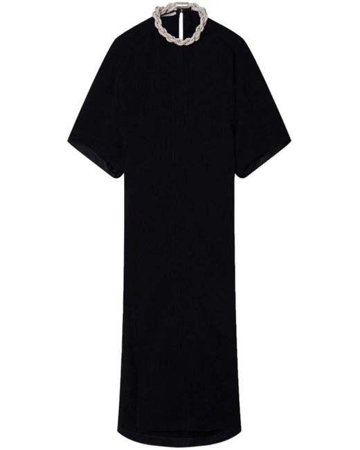 Stella McCartney Black Falabella-chain Maxi Dress