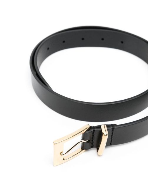 Isabel Marant Black Ilirya Leather Belt