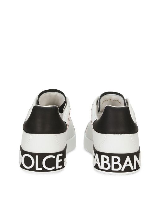 Dolce & Gabbana White Sneakers With Logo Application for men