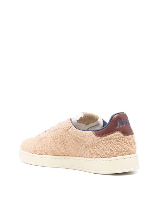 Autry Pink Medalist Suede Sneakers for men