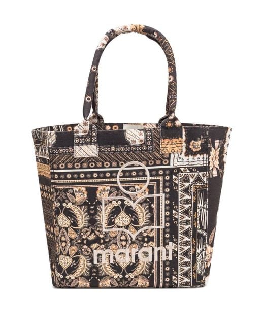 Borsa tote in tela di cotone di Isabel Marant in White
