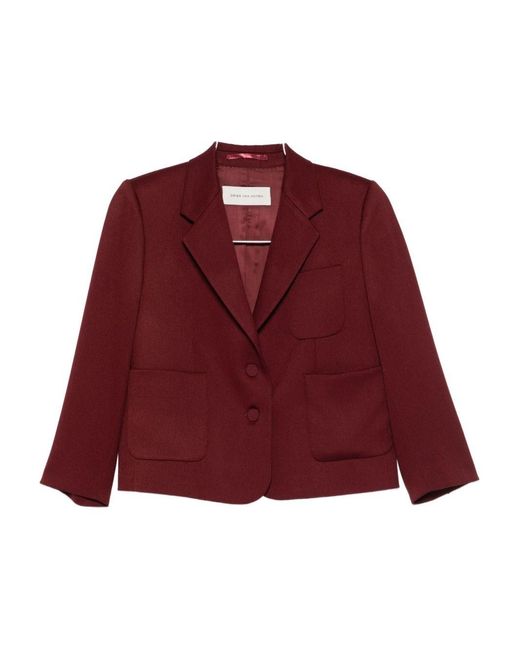 Dries Van Noten Red Wool Jacket