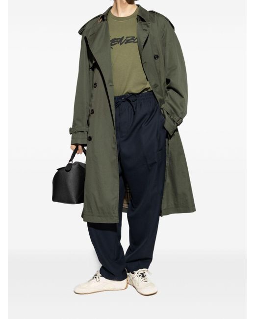 KENZO Blue Jeans With Drawstring for men