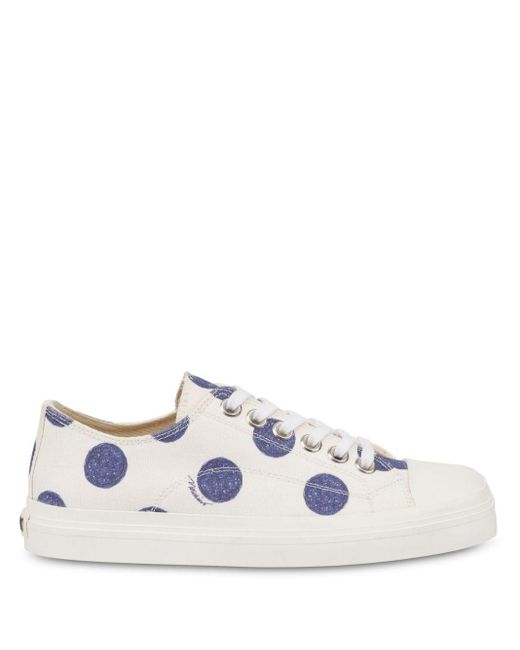 Sneakers A Pois di Moschino in White