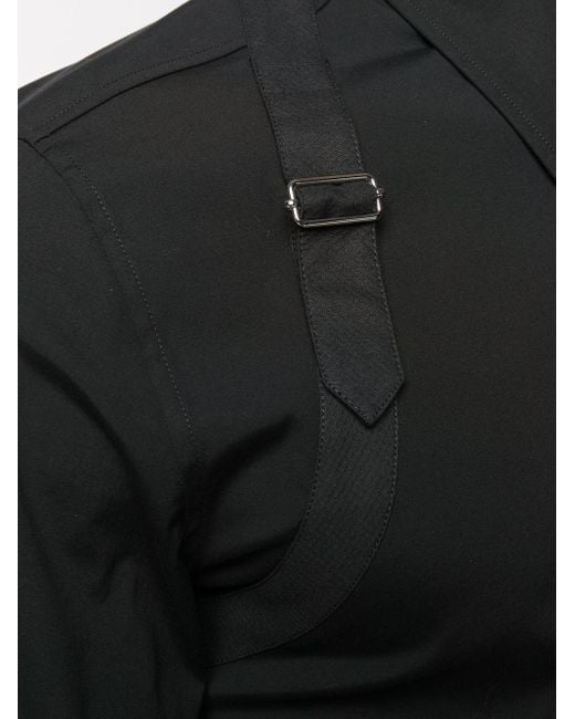 Alexander McQueen Black Buckle Shirt for men