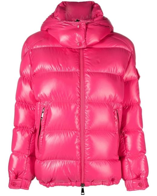 Moncler Maire Puffer Coat in Pink | Lyst Canada