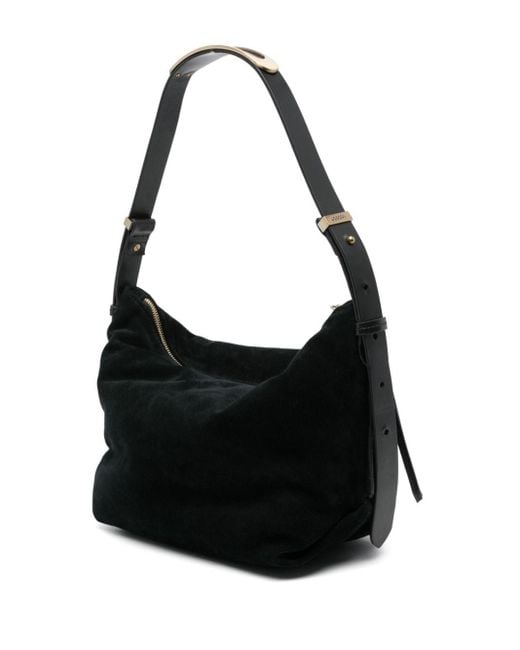 Isabel Marant Black Leyden Suede Shoulder Bag